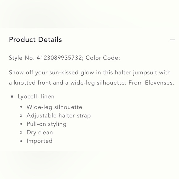 ANTHROPOLOGIE ELEVENSES TROPICALE JUMPSUIT (NWT) - Picture 5 of 5